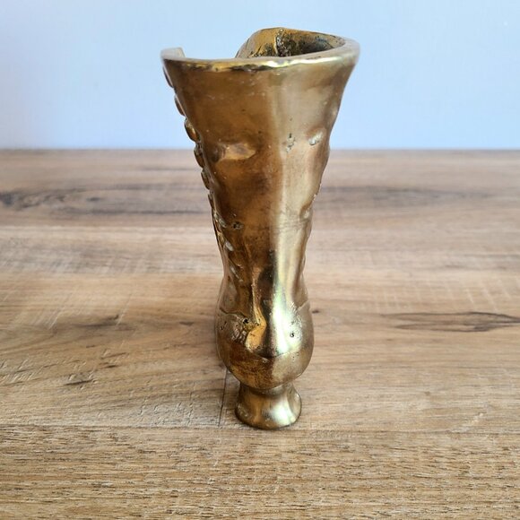 Solid brass boot shape vase figurine. - Picture 5 of 5